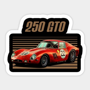 Ferrari 250 GTO 1962 Awesome Automobile Sticker